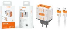  - Carregadores Tipo C    Cod. Carregador Fonte Turbo 65W Tipo-C e USB KD-693CC